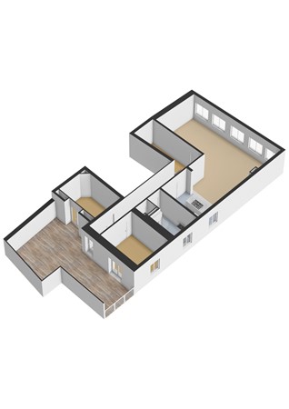 Floorplan - Rijnstraat 42, 3441 BV Woerden